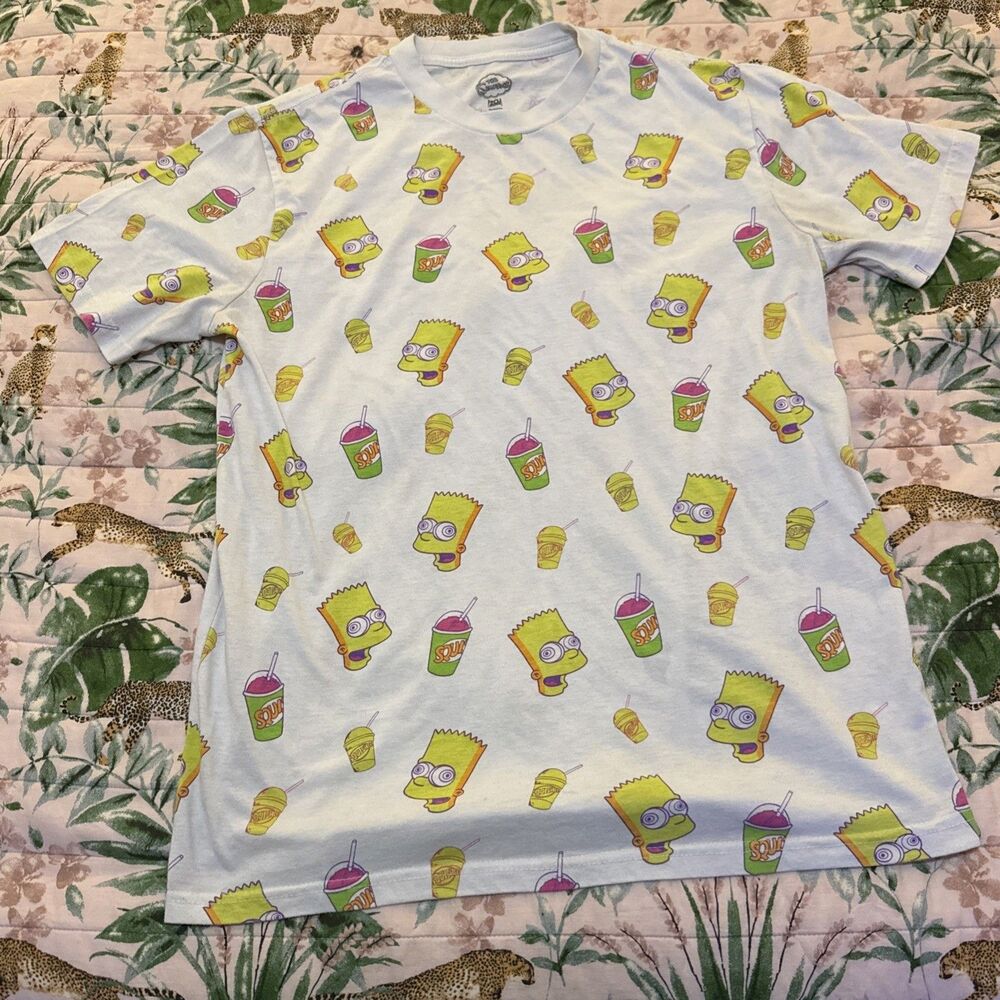 Officially Licensed Simpsons Bart Kwik-E Mart Psychedelic Squished Large